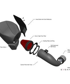 Kit d'Admission Carbone EVENTURI – BMW X3 / X4 – EVE-GXXB58-CF-INT – Image 3