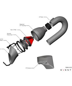 Kit d'Admission Carbone EVENTURI – EVE-N20-CF-INT – Image 3