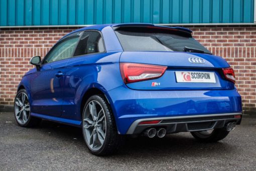 Catback sans silencieux avec valves SCORPION Audi S1 2.0 TFSi Sorties Daytona – Image 2