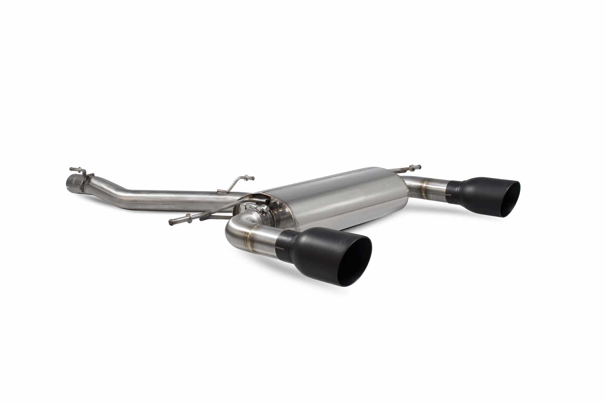 Catback sans silencieux sans valves SCORPION Audi TT 3 2.0 TSi Sorties Daytona black